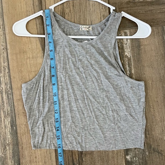 Free People High-Neck Ribbed Crop size large - Picture 8 of 9